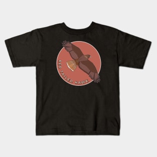 Red Tailed Hawk Kids T-Shirt